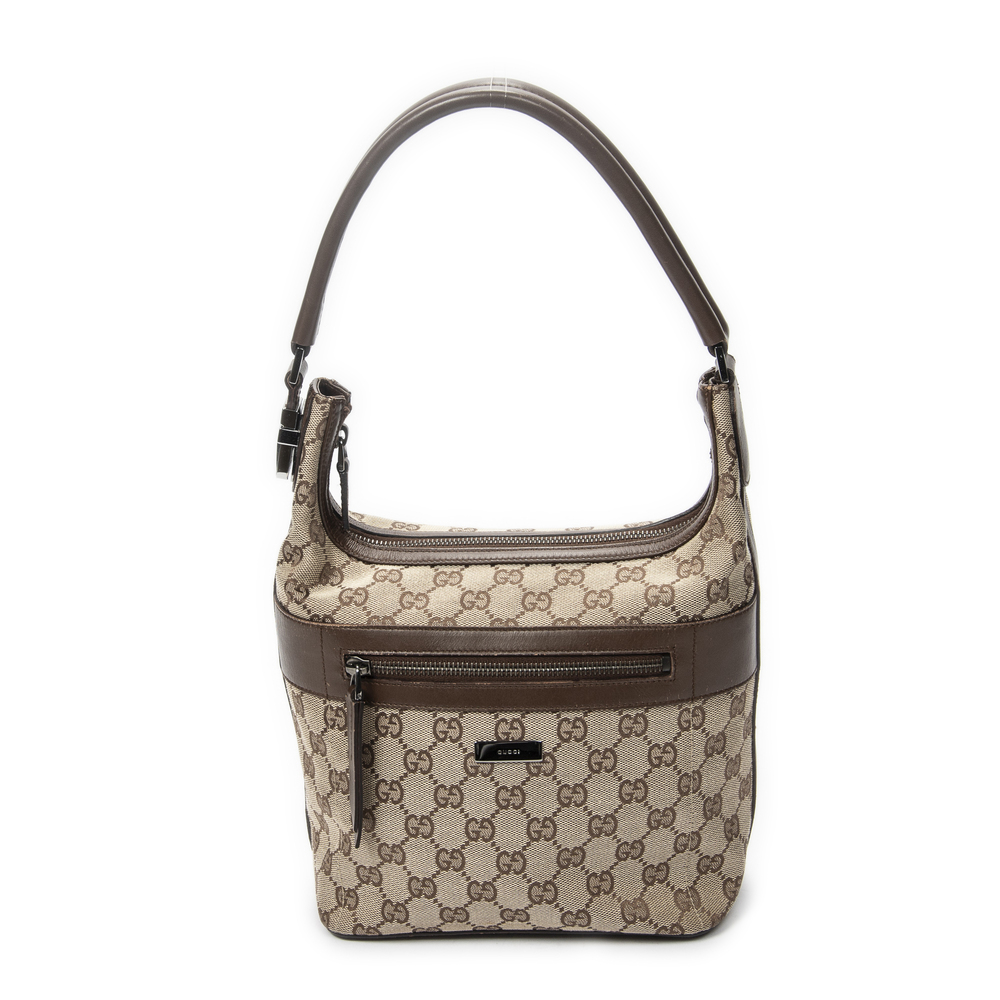 Gucci Vintage Front Pocket Zip Hobo